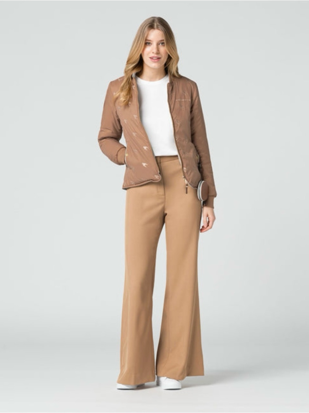 Porsche Heritage Women’s Reversible Jacket Brown Grey Size M
